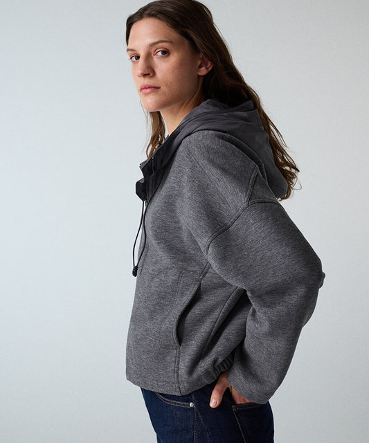 Hooded Combination Sweatshirt