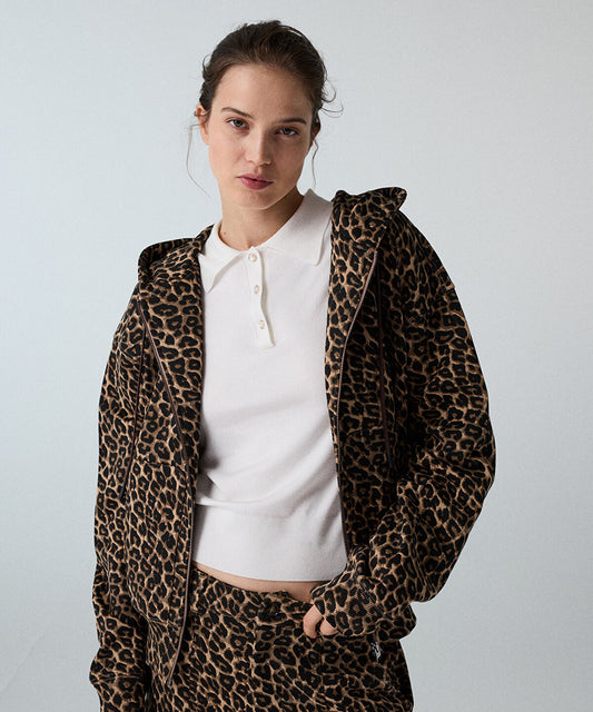 Oversized Leopard-Print Sweatshirt