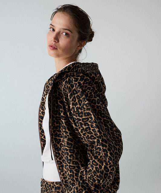 Oversized Leopard-Print Sweatshirt