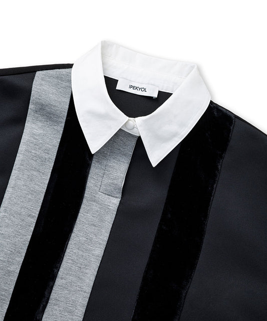 Color-Block Combination Sweatshirt