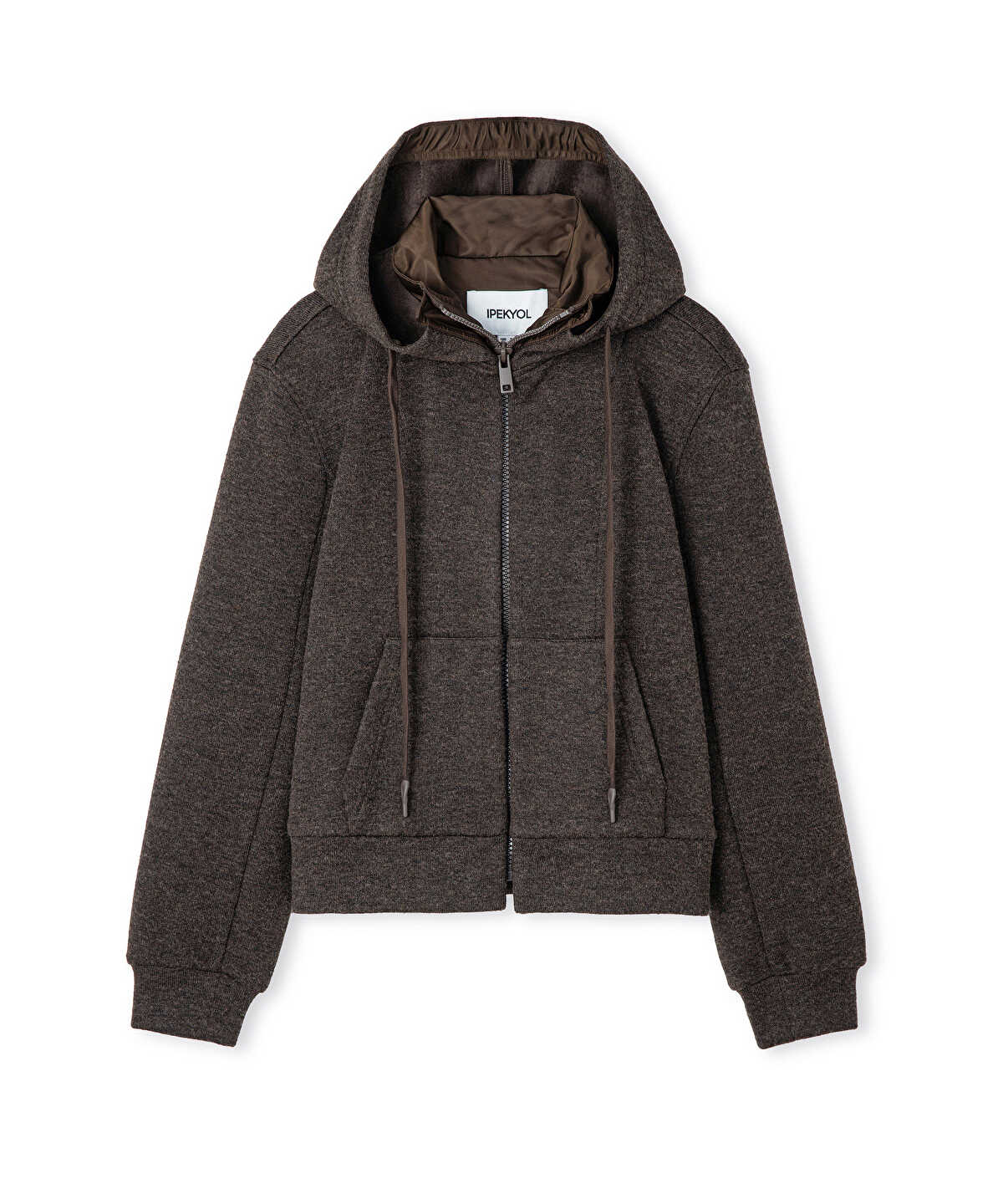 Layered-Effect Knit Sweatshirt