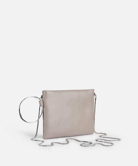 Chain Strap Clutch with Metal Hoop