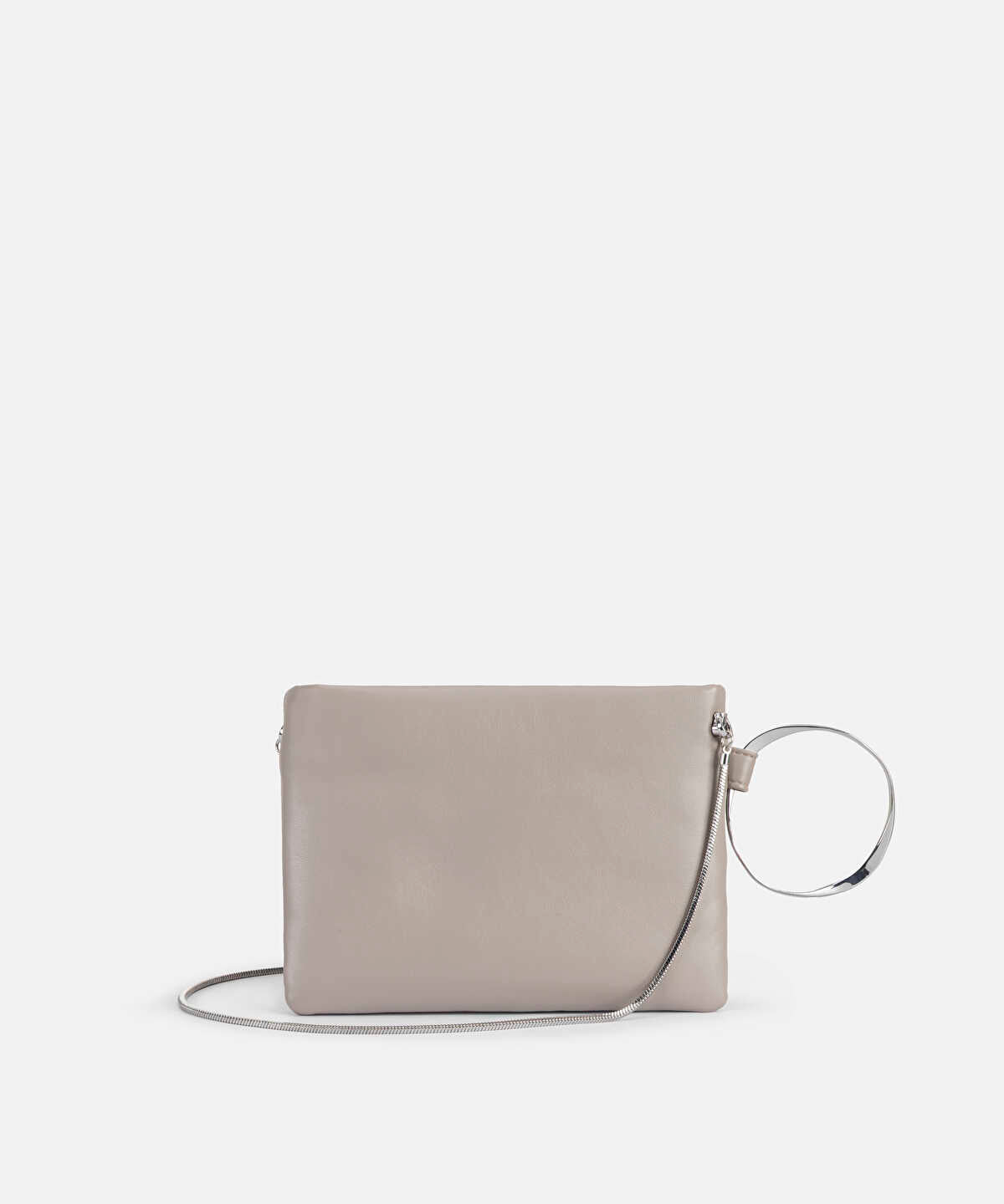 Chain Strap Clutch with Metal Hoop
