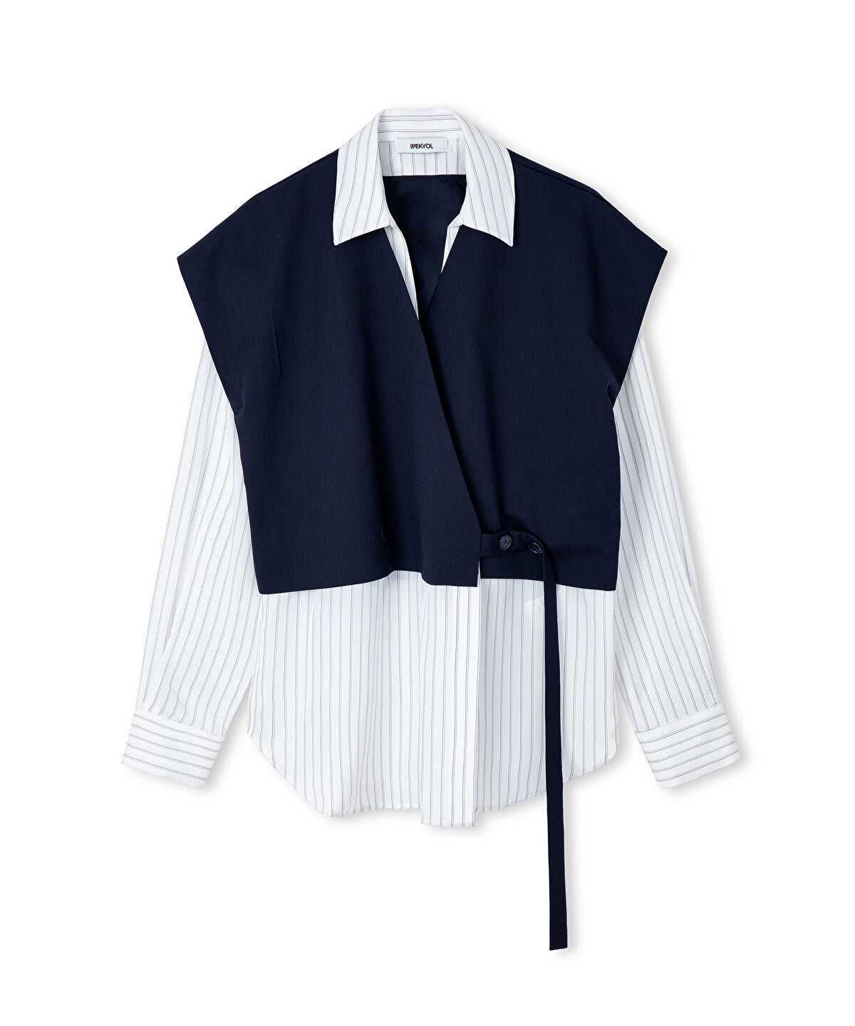 Layered-Effect Overshirt