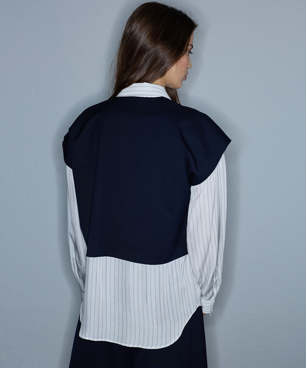 Layered-Effect Overshirt