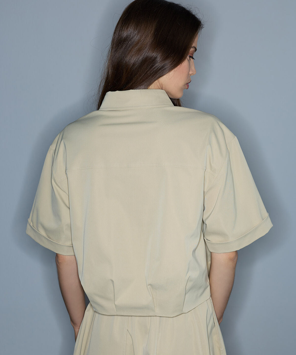 Zoomed Floral Applique Overshirt