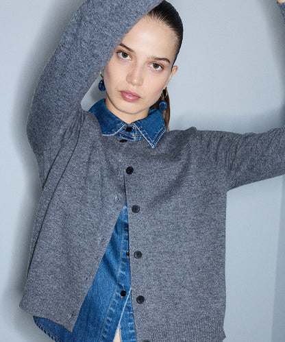 Layered-Effect Cardigan