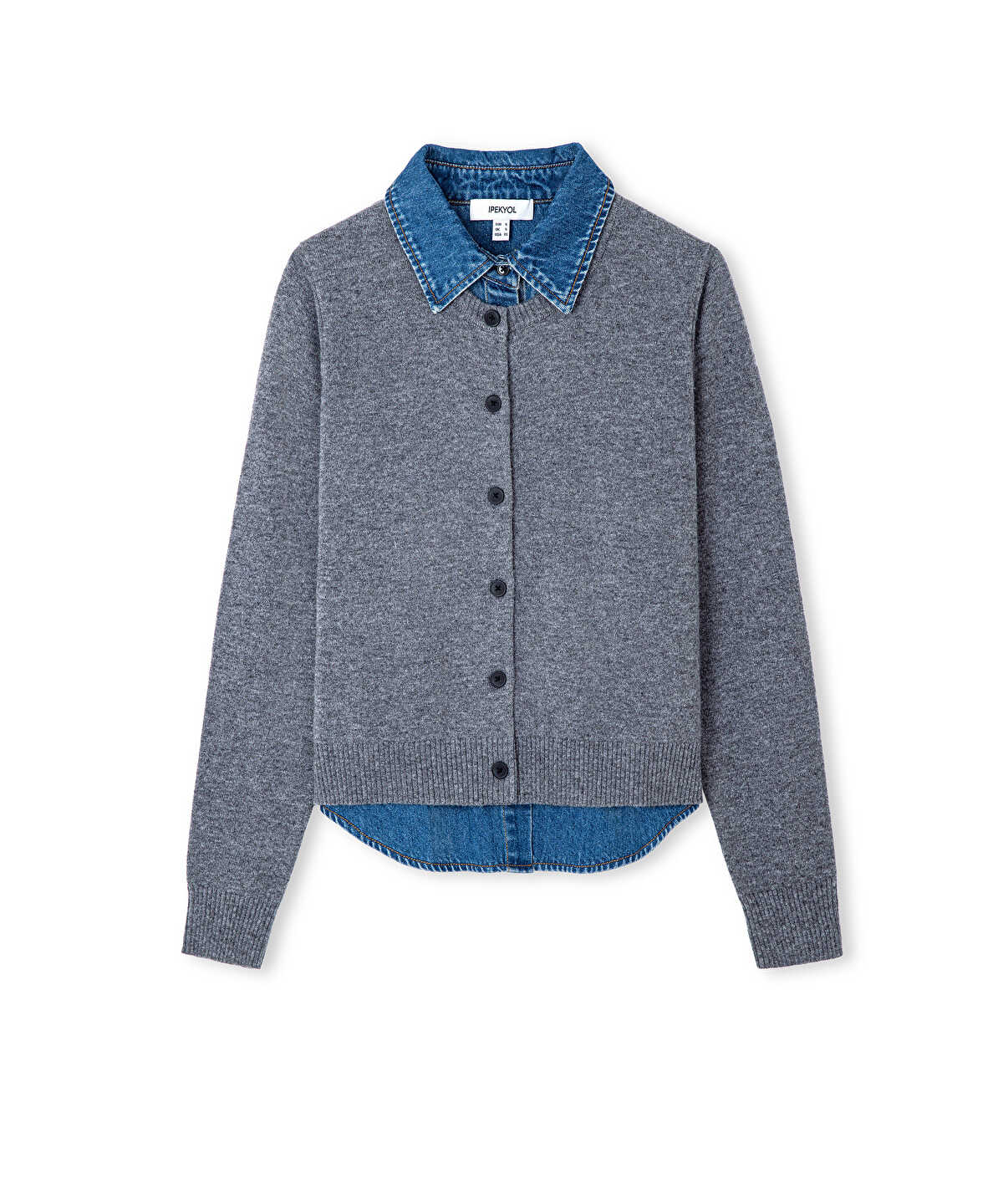 Layered-Effect Cardigan