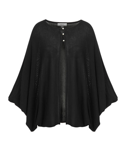 Faux-Pearl Button Knit Cardigan
