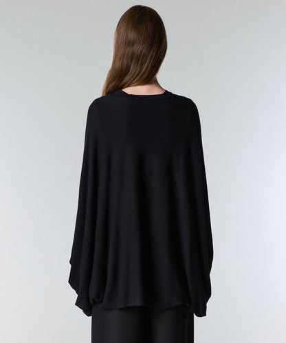 Faux-Pearl Button Knit Cardigan