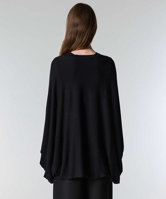 Faux-Pearl Button Knit Cardigan