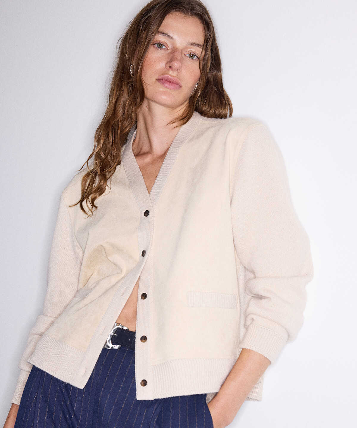 Mixed Media Cardigan