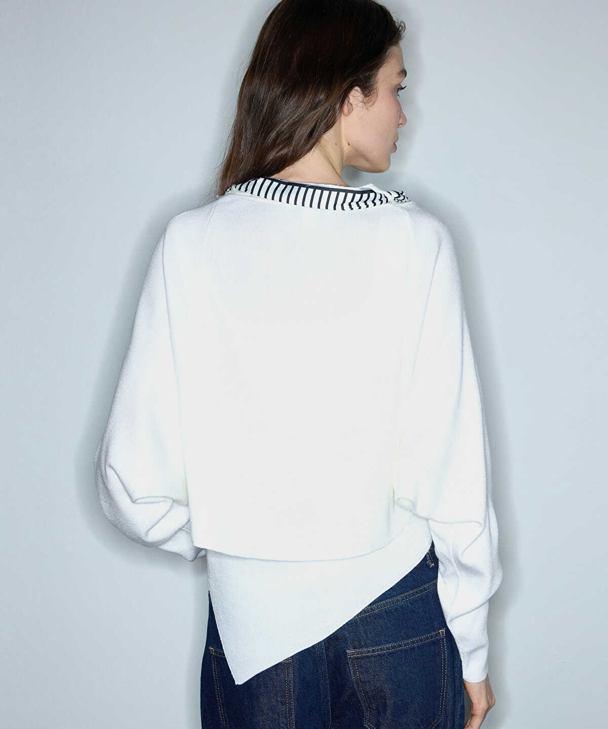 Knit Cardigan with Scarf