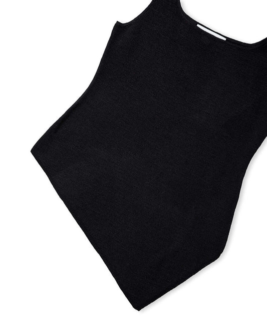 Asymmetric-Hem Knit Top