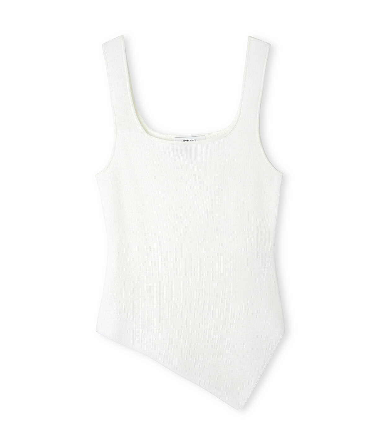 Asymmetric-Hem Knit Top